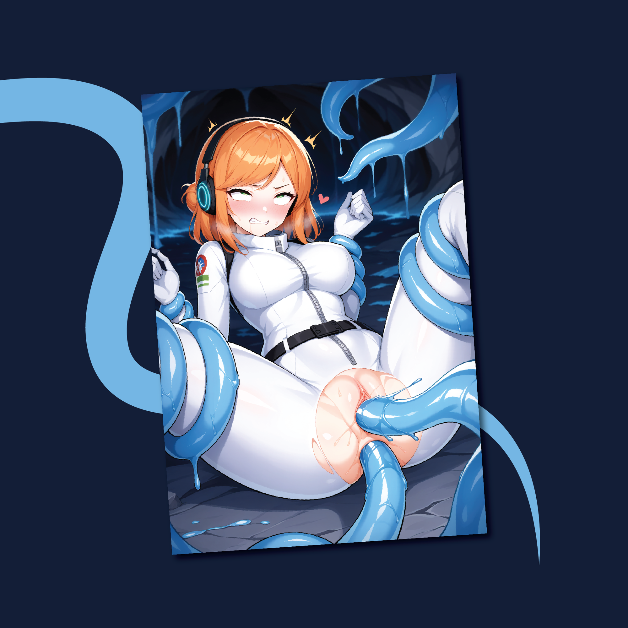 Tentacle Anime Girl Sticker